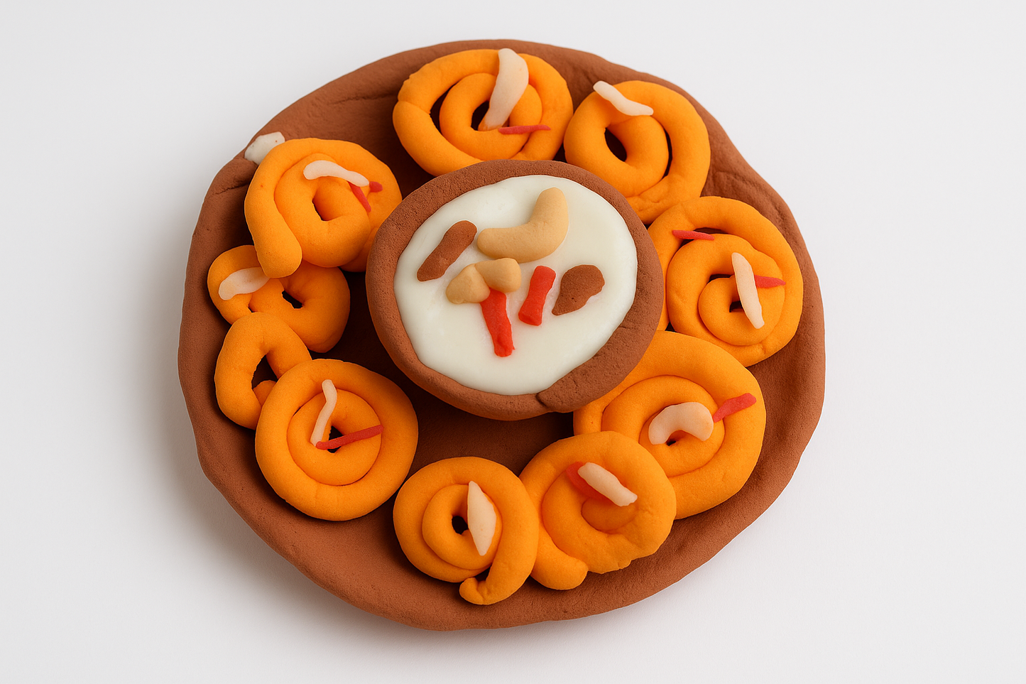 Jalebi Dahi Delight – Handmade Miniature Clay Art