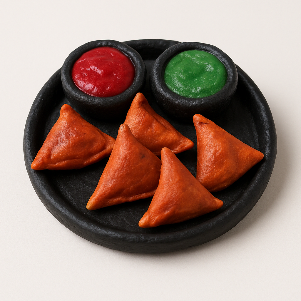 Mini Samosa Platter Fridge Magnet