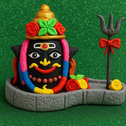 Handcrafted Mahakal Shivling Clay Idol