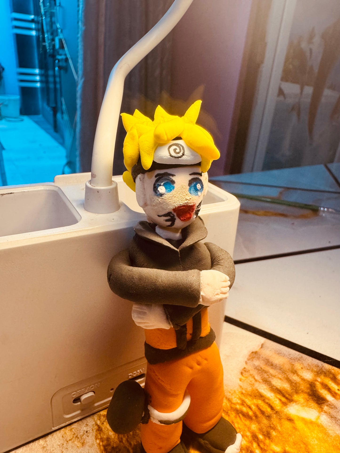 Handcrafted Naruto Uzumaki Clay Figurine